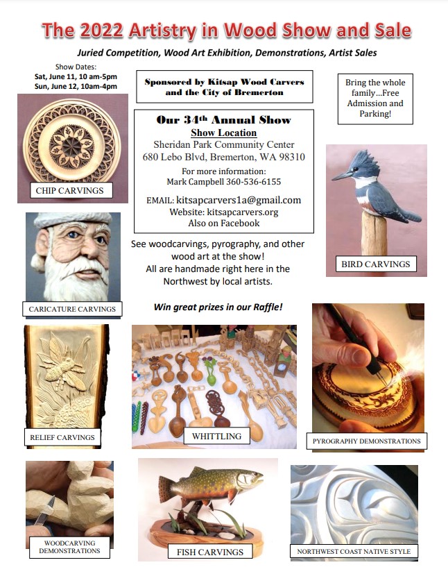 The 2022 Artistry in Wood Show | Kitsap Kids