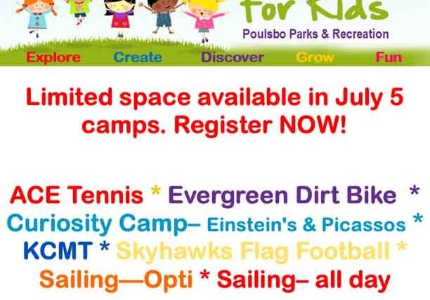 Poulsbo Parks And REc Summer Camps 2021